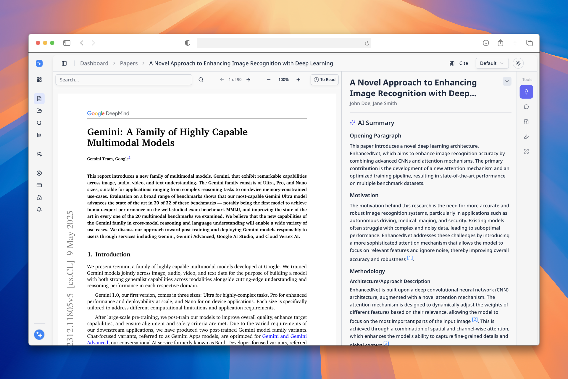 Read papers with AI assistance